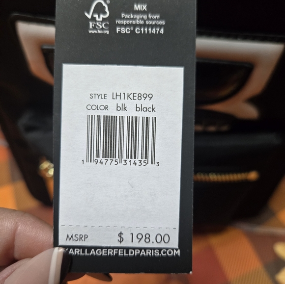 NWT KARL LAGERFELD PARIS AMOUR nylon Mini BACKPACK - Picture 5 of 5